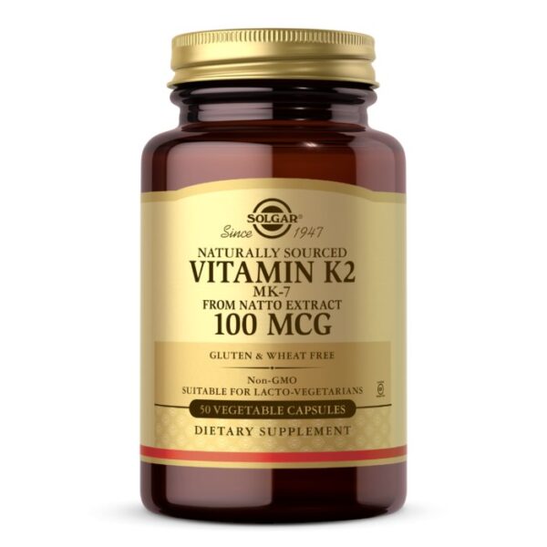 SOLGAR Naturally Sourced Vitamin K2 MK-7 – 50 kapsułek